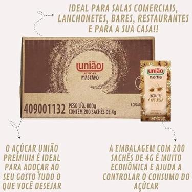 Imagem de Açúcar 1000 Sachê + Açúcar Mascavo 200 + Adoçante 400 União