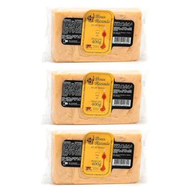 Imagem de Kit com 3 Pé de Moleque com Leite Condensado - Pé de Moça 400g - Rezenda