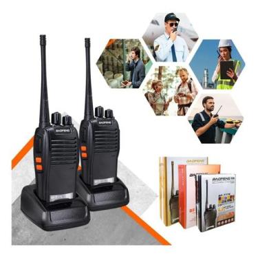 Imagem de Kit 2 Radio Walk Talk Comunicador 16 Ch 12Km Baofeng 777S Ht - Bf-777S