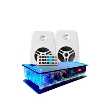 Imagem de Kit Som Ambiente Amplificador Bt Estéreo + Caixa Acústica - ORION