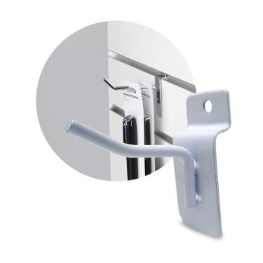 Imagem de Gancho Painel Canaletado 5cm com 50 Unidades Expositor Capinha Celular Ferramentas Loja Comércio