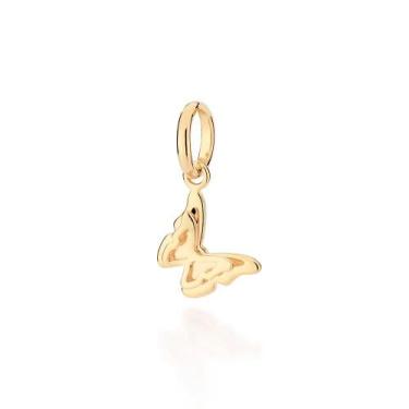 Imagem de Pingente rommanel banhado ouro 3x 24k 18k e 22k feminino borboleta vaz