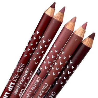 Imagem de 5 Lapis Contorno Labial Matte de Madeira Easy Ruby Kisses