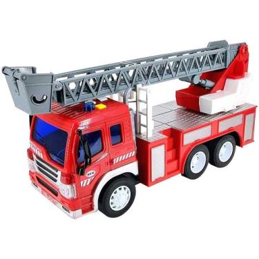 Imagem de Caminhão de Bombeiro Public Heroes 6446 Fricção - Shiny Toys com Acess