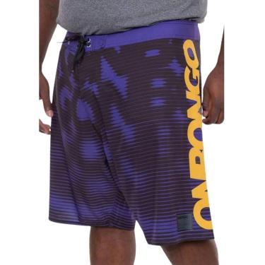 Imagem de Bermuda Boardshort Onbongo Plus Size Art Sublimado Roxo D627A