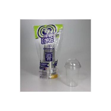 Imagem de Copo Com Tampa Bolha 500ml 10 Un - Galvanotek