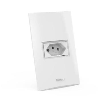 Imagem de Tomada 4X2 10A Branca Beleze Enerbras, Branco
