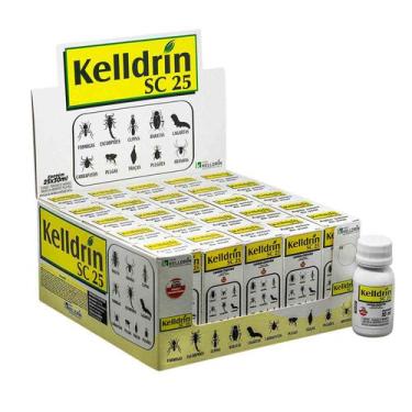 Imagem de Kit 25PÇ Kelldrin Sc25 Inseticida Líquido Concentrado Kelldrin 30ml