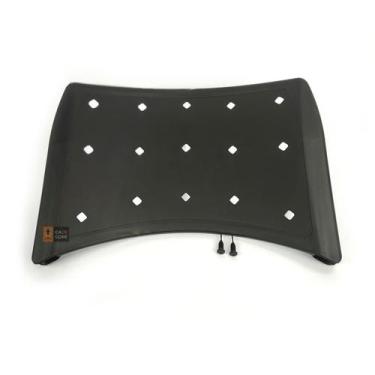 Imagem de Encosto Em Plastico Preto Ergoplax Iso Polipropileno Fixo - Plaxmetal