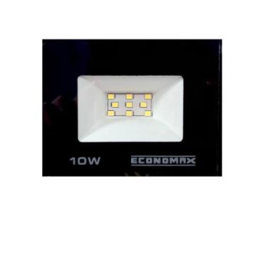 Imagem de Refletor LED 10W Luz Branca Bivolt  A Prova Dágua Holofote - Economax