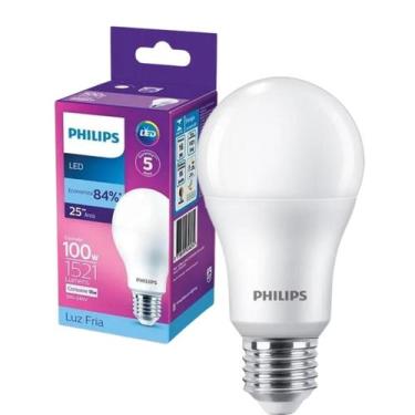 Imagem de Kit 8 Lampada Led Bulbo Philips 16w Branco Frio 6500K E27, 100V - 240V