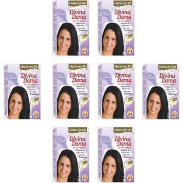 Imagem de Hene em Po Divina Dama 08x50gr Jaborandi ( Cores: Incolor, Chocolate, 