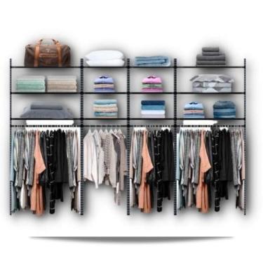 Imagem de Arara de parede plus - 3,10 Smart Black - Casa Expressa