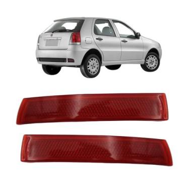 Imagem de Par Refletor Olho Gato Parachoque Traseiro Palio Adv 2009 Até 2018 - D