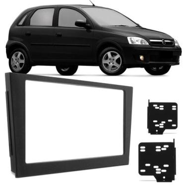 Imagem de Moldura Painel 2 Din 9" Corsa 02 a 13 Montana 03 a 10 Vectra 07 a 12 e