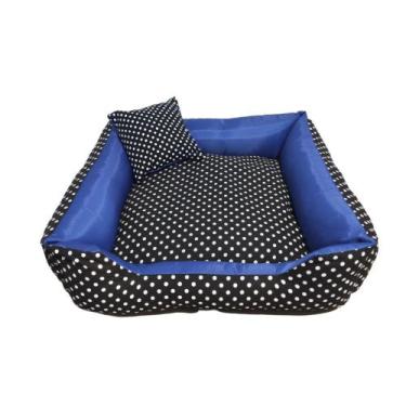 Imagem de Caminha Pet Cachorro gato 60x60 - Lumapet, preto com azul