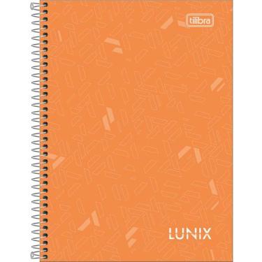 Imagem de Caderno 1/4 Lunix 80 Folhas Espiral - Tilibra, Laranja