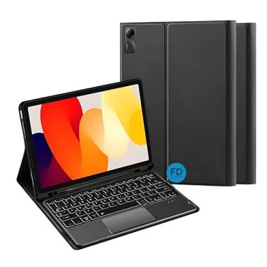 Imagem de Capa Capinha Case para Redmi Pad SE 11" com Teclado Touchpad e Compartimento para Pencil - FD Acessórios