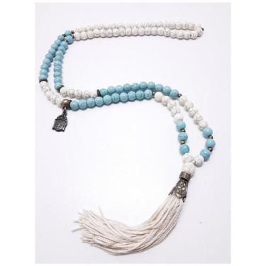 Imagem de Japamala Terço 108 Contas Turquesa Ho'oponopono E Meditação - Encanto 