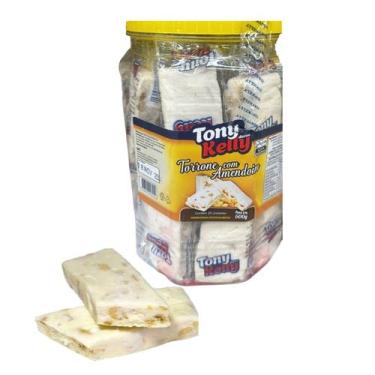 Imagem de Doce Torrone c/ Amendoim Pote de 600g c/ 20un Festa Junina - TONY KELL