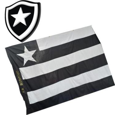 Imagem de Bandeira Do Botafogo Grande De Clube Tamanho 1.10 X 1.60 - bandeira bo