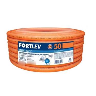 Imagem de Eletroduto Flexivel Corrugado 20MM LARANJA REFORCADO - Fortlev