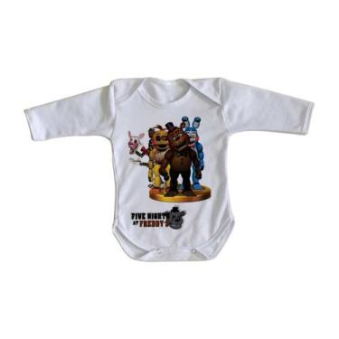 Imagem de body nenê criança roupa bebê manga longa Five Nights at Freddy's group