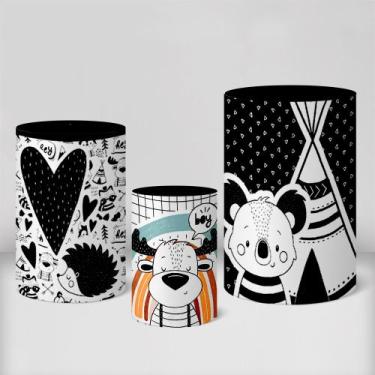 Imagem de Trio Capas De Cilindro C/ Elástico Bosque Encantado - Fadrix