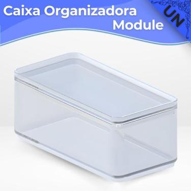 Imagem de Caixa Organizadora de Acrílico Retangular Transparente Module B1 - Par