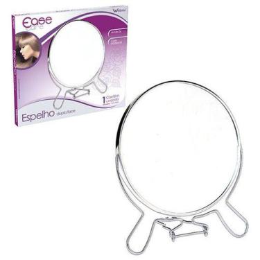 Imagem de Espelho de mesa redondo dupla face com suporte aramado 7'' - WELLMIX