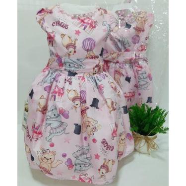 Imagem de Vestido Bebe Festa Enxoval Infantil Cetim Rosa 1 2 Anos 421 - LESSA KI