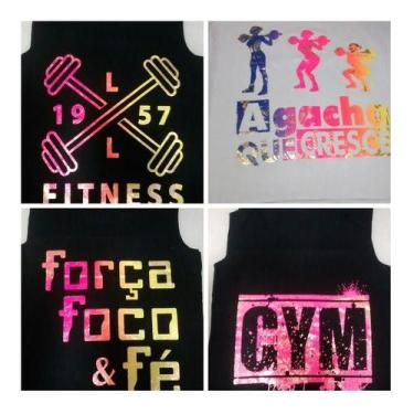 Imagem de Kit 6 Regatas Plus Size Fitness Academia Gg - G1 - MTM, G1, Preto