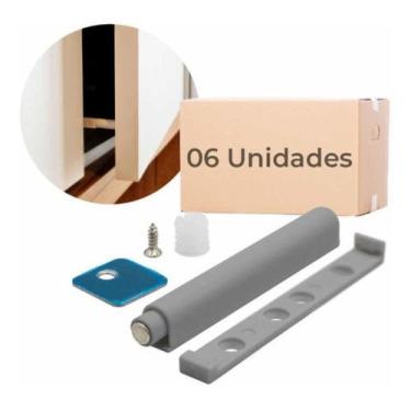 Imagem de Toque Fecho MagnÃtico Sobrepor Porta Gavetas ArmÃrios 6 PÃ - ferragens
