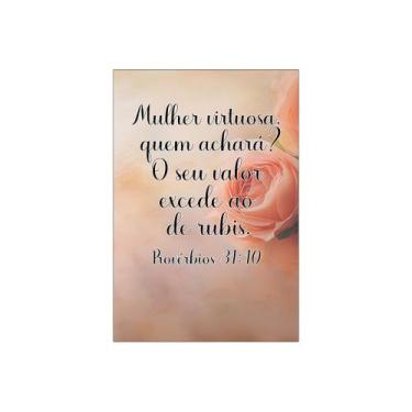 Imagem de Painel De Festa Vertical 1,50 x 2,20 - Culto de Mulheres Rosa e Bíblia