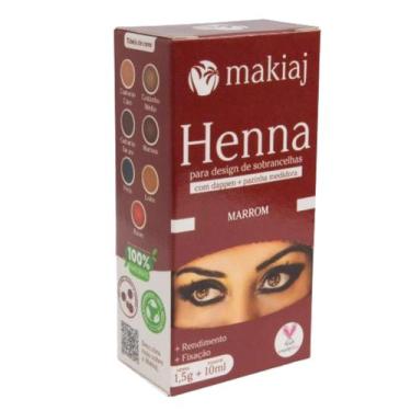 Imagem de Henna Em Pó Para Sobrancelhas Marrom - Makiaj