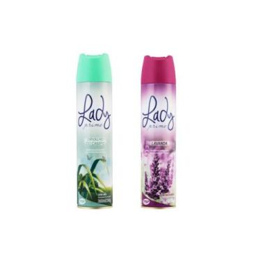Imagem de Kit 2 Odorizadores Lady Prime Capim Limão + Lavanda 360ml Cada - ZIP M