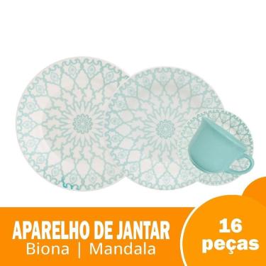 Imagem de Aparelho Jantar/Cha 16 Pecas Biona Mandala 95790