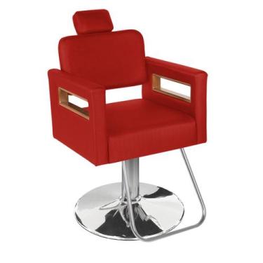 Imagem de Cadeira Cabeleireiro Ravenna Prime - Encosto Fixo Pé Redondo - CC&S, V