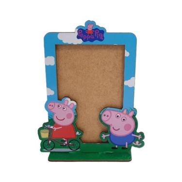 Imagem de Porta Retrato Vertical Infantil 15x10 Kit 10un Mdf Madeira Adesivado -