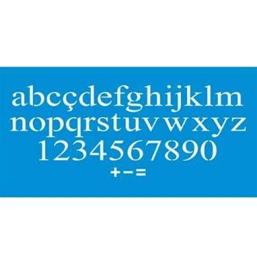 Imagem de Stencil Litoarte  17 x 42 cm - STG-052 Alfabeto