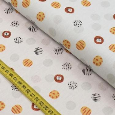 Imagem de Tecido Estampado para Patchwork - Selva By Mariana Curti : Poá dos Bic