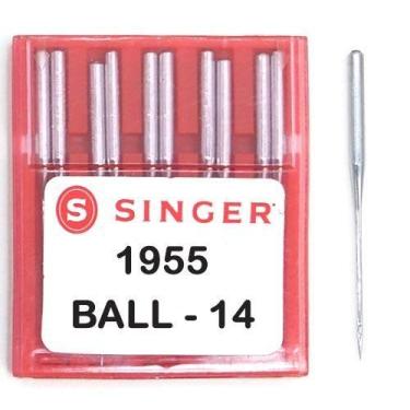Imagem de Agulha de Máquina Reta Industrial Singer Cabo Grosso 1955 - 10 unid., 