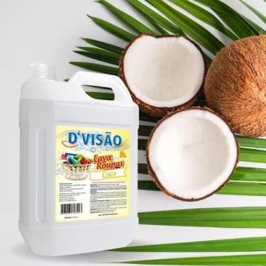 Imagem de Lava Roupas Liquido Fragrância COCO 5L Sabão Para Lavanderia Envio Ime