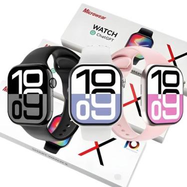 Imagem de Smartwatch W10 Relogio Original Serie 10 46mm Amoled 1Gb De Armazename