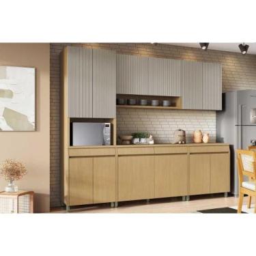 Imagem de Cozinha Modulada Completa Simone Mendes 5 peças (2Aéreos+2Balcões+1Pan