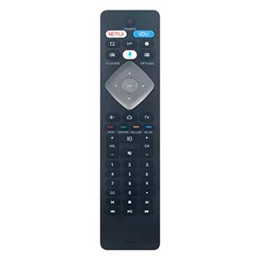 Imagem de Controle remoto de substituição de pesquisa por voz adequado para Philips Android Smart TV 43PFL5704/F7 50PFL5604/F7 50PFL5704/F7 55PFL5604/F7 65PFL5504/F7 65PFL5604/F7 43PFL5604/F7C 65PFL5777. 04/F7