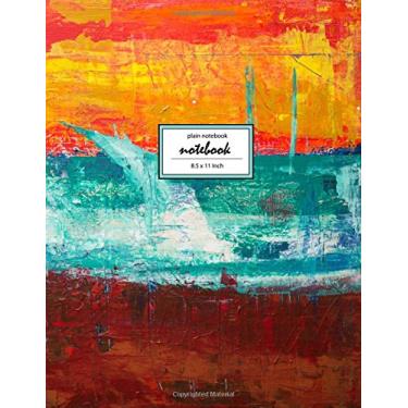 Imagem de Notebook: Unruled/Unlined/Plain Notebook/Sketchbook - (8.5 x 11 inches) Large - 110 Pages - Art Painter