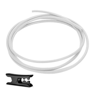 Imagem de Tubo de Teflon PTFE 2,5 m - 2,5 mm ID × 4 mm OD com cortador para impressoras 3D, compatível com Bambu Lab A1/A1 Mini/P1P/P1S/X1C e Creality K1/K1 Max/Ender 3 V3 Acessórios de impressão 3D (Leite)