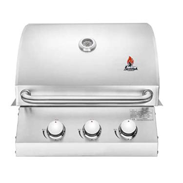 Imagem de Churrasqueira a Gás de Embutir Chaleur Grill 3 Queimadores para Bancada