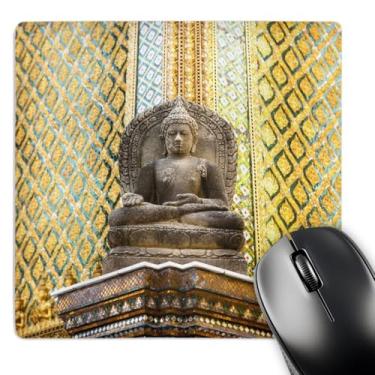 Imagem de 3dRose Mouse pad LLC 20 x 20 x 0,25 polegadas, Bangkok, Thail and Stone Buddha Statue -As36 ist0001 - inti St. Clair (mp_70816_1)